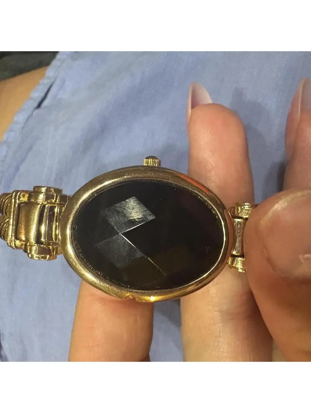 Women's Gold and Brown Watch